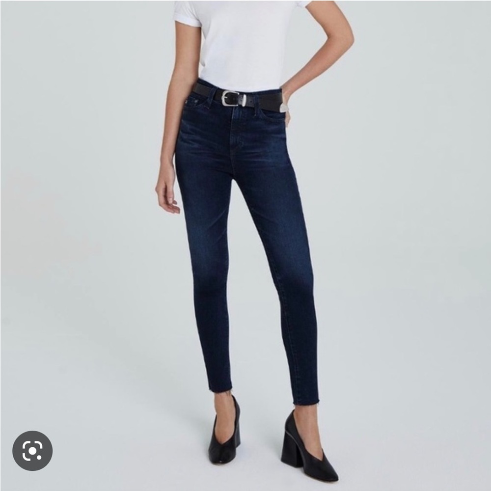 Adriano Goldsmith The Mila Super Hight Rise Skinny Blue Denim Jeans . Size 25